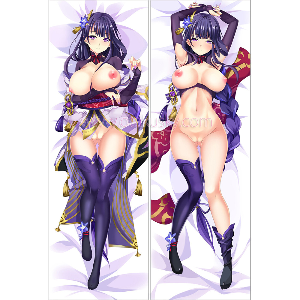 Genshin Impact Dakimakura Baal Raiden Shogun Body Pillow Case 37