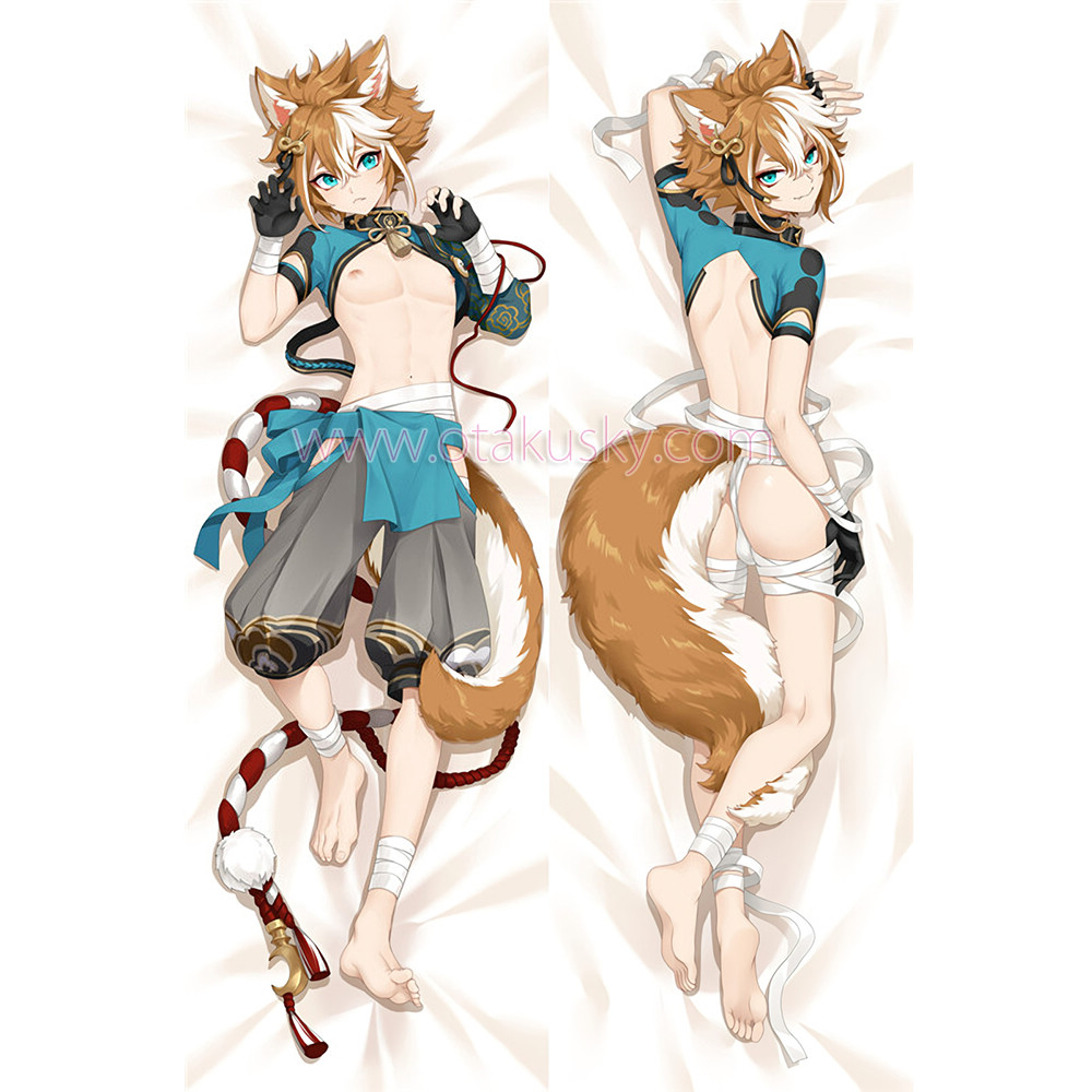 Genshin Impact Dakimakura Gorou Body Pillow Case 03