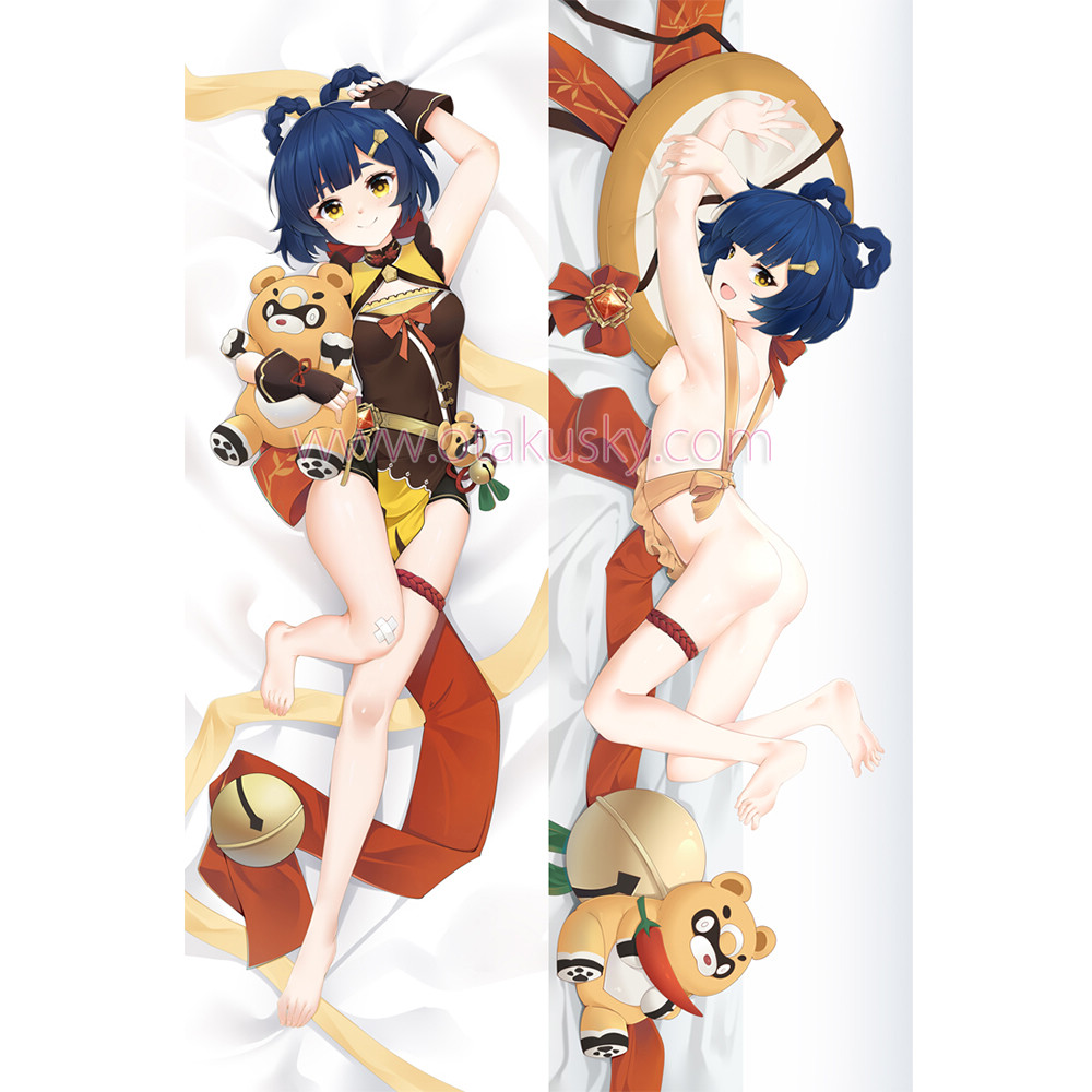 Genshin Impact Dakimakura Xiangling Body Pillow Case