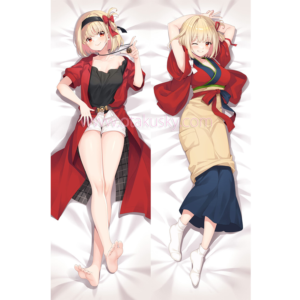 Lycoris Recoil Dakimakura Chisato Nishikigi Body Pillow Case