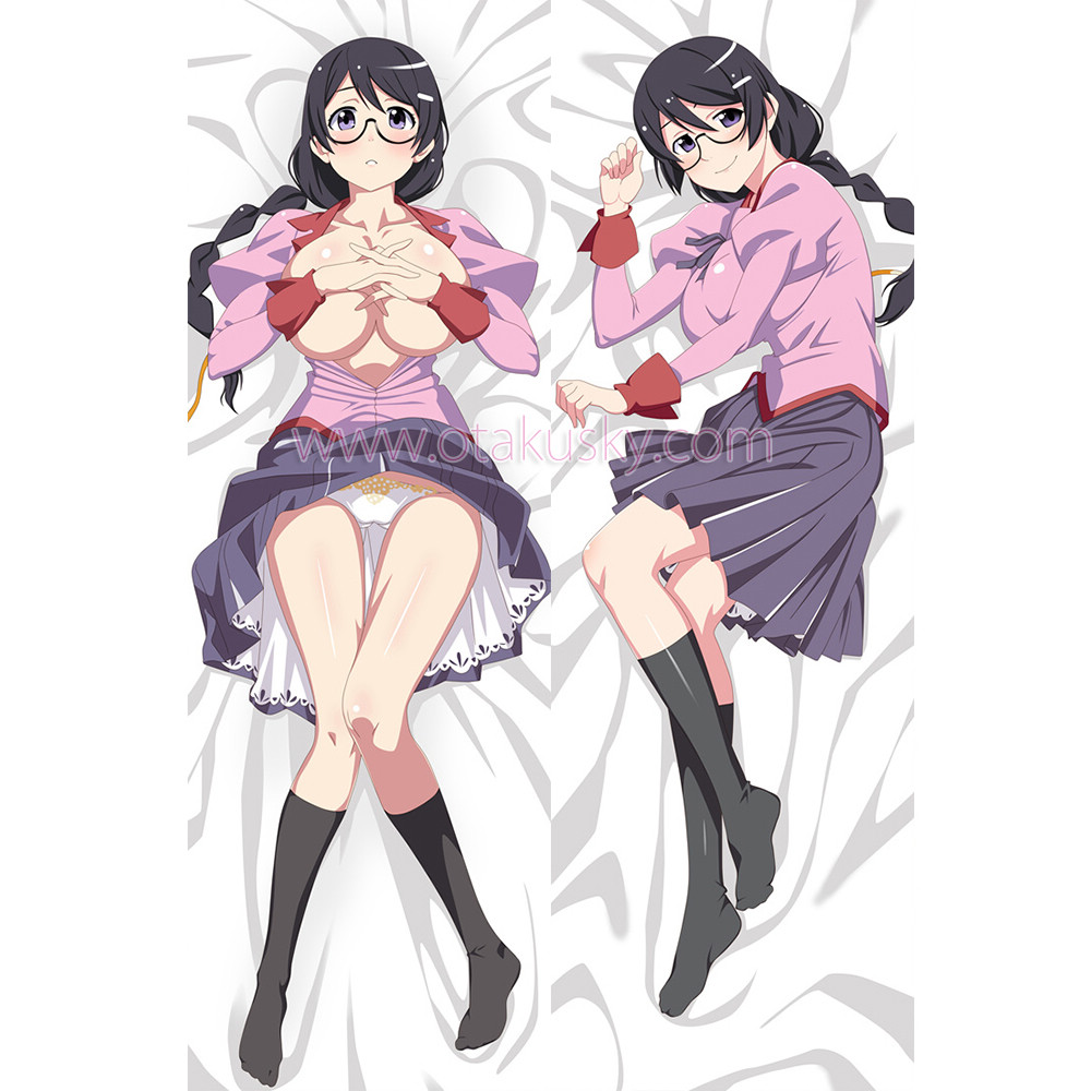 Owarimonogatari Dakimakura Tsubasa Hanekawa Body Pillow Case 07