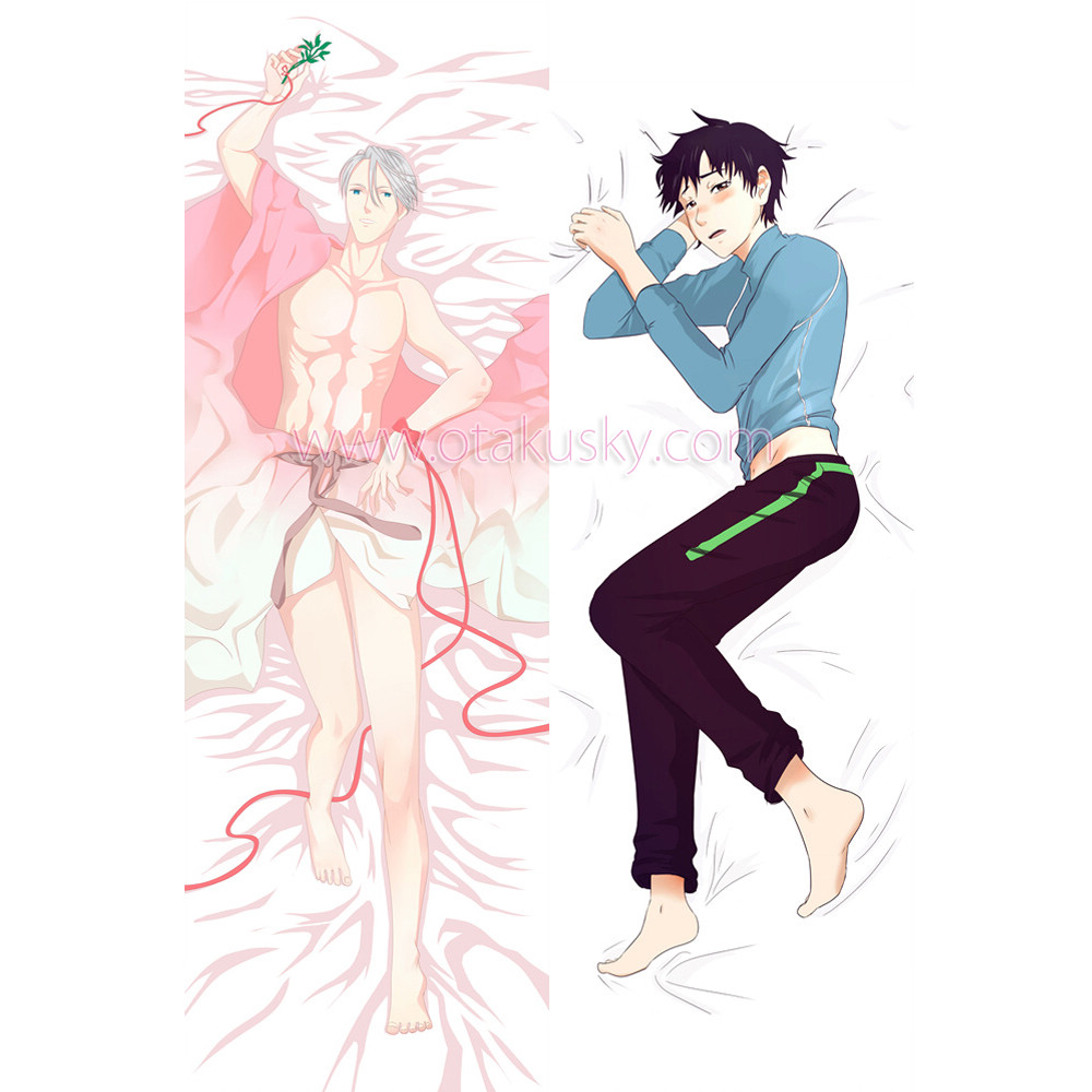 Yuri!!! on Ice Dakimakura Victor Nikiforov Yuuri Katsuki Body Pillow Case 02