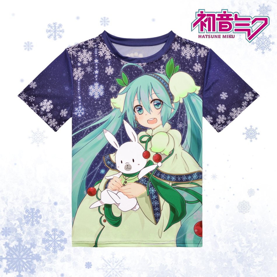 Vocaloid 2015 Snow Dakimakura Full Print T-Shirt