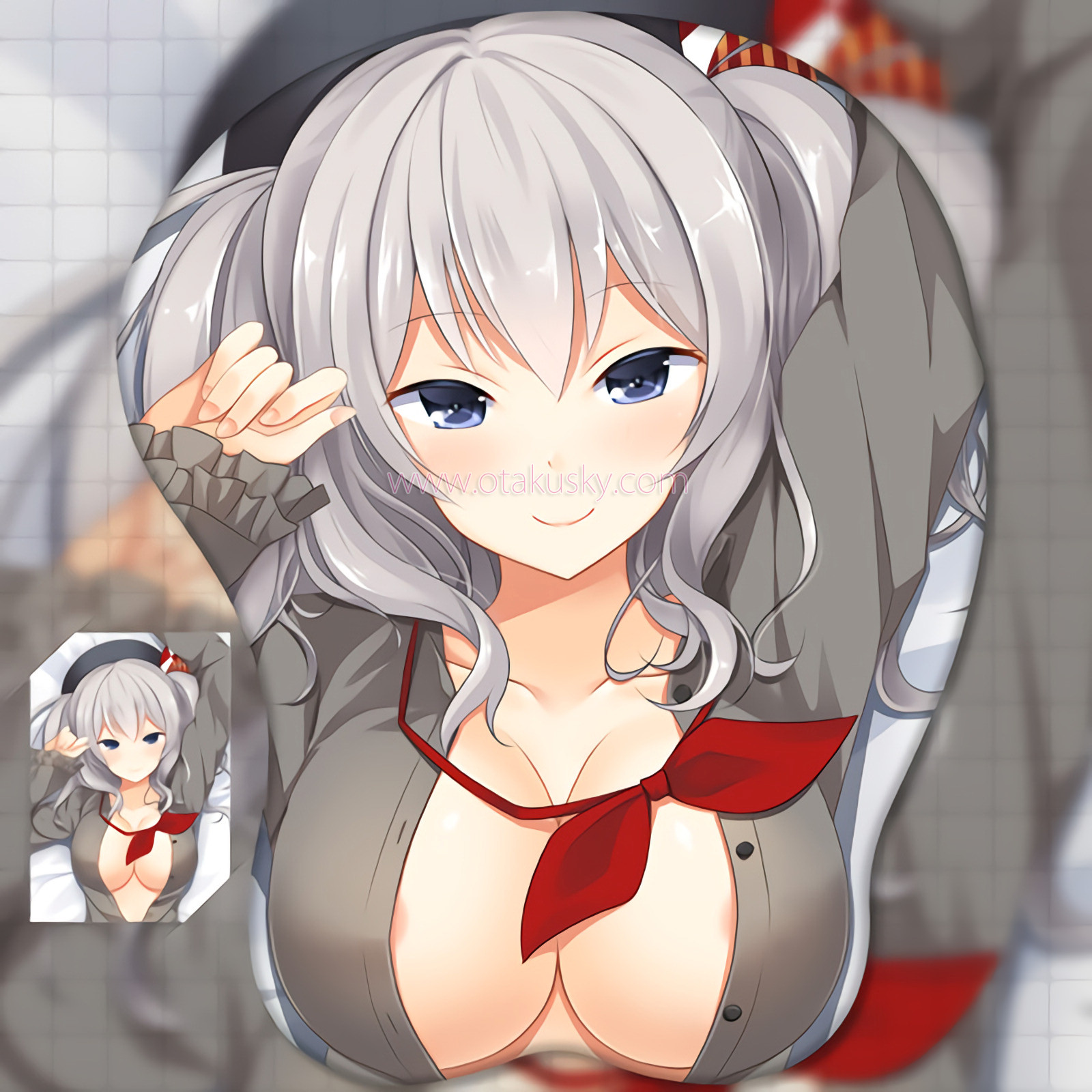 2way Kantai Collection KanColle Kashima Anime 3D Mouse Pad Mat Wrist Rest